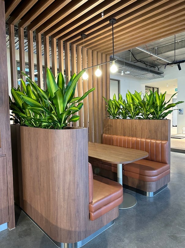 Booth Seating Planters